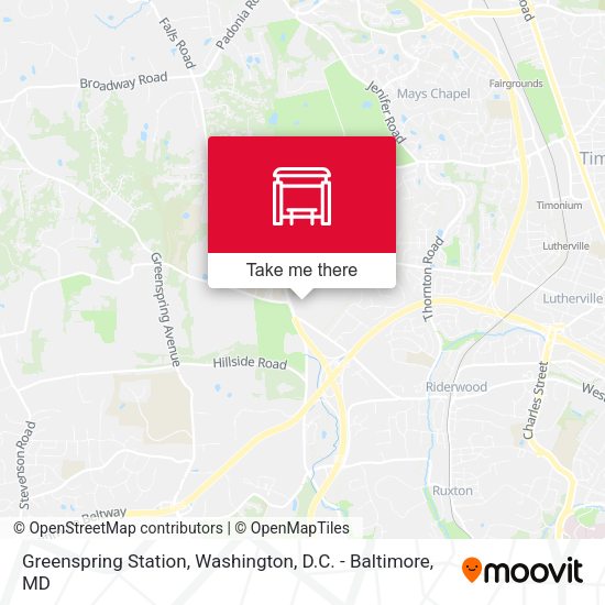 Greenspring Station map