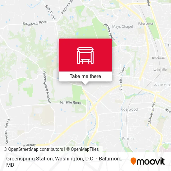 Greenspring Station map
