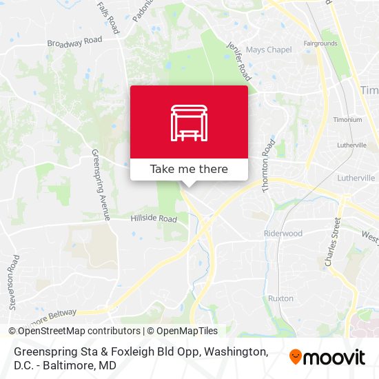 Greenspring Sta & Foxleigh Bld Opp map