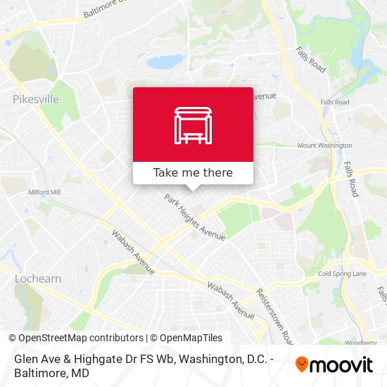 Glen Ave & Highgate Dr FS Wb map