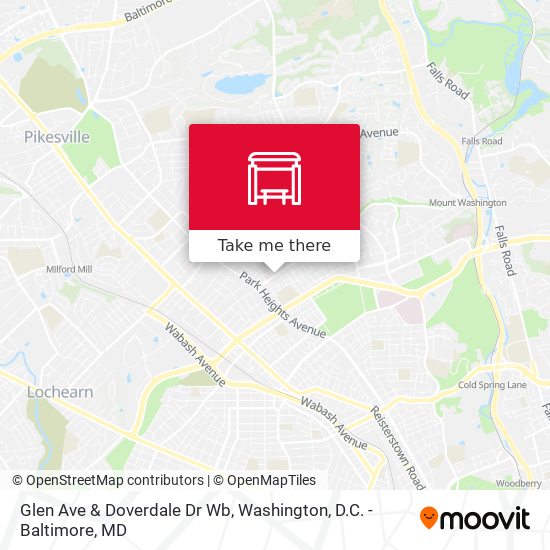 Glen Ave & Doverdale Dr Wb map
