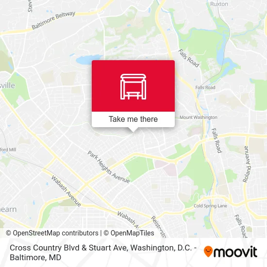 Cross Country Blvd & Stuart Ave map