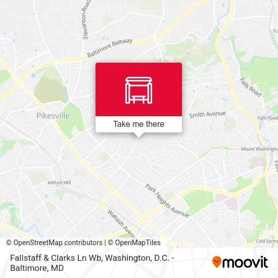 Fallstaff & Clarks Ln Wb map