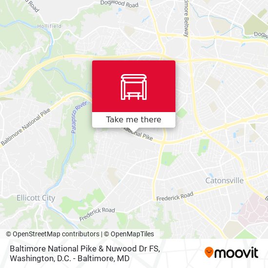 Mapa de Baltimore National Pike & Nuwood Dr FS