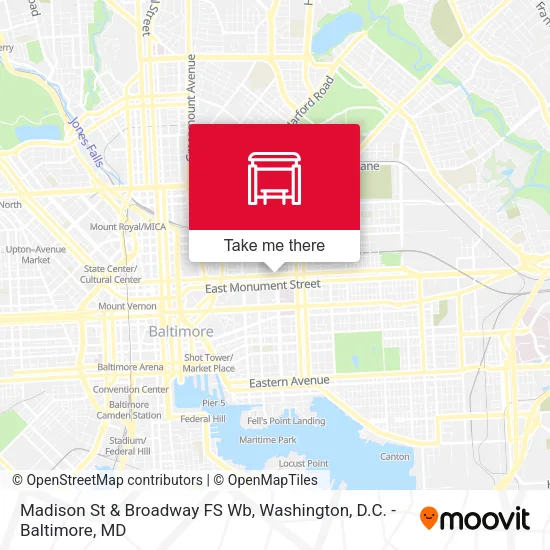 Madison St & Broadway FS Wb map