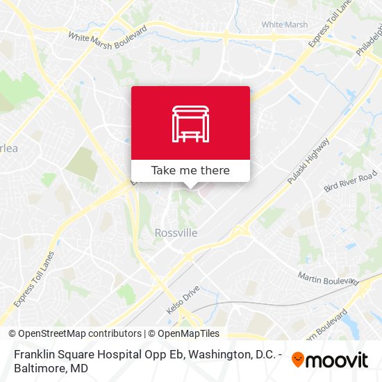 Franklin Square Hospital Opp Eb map