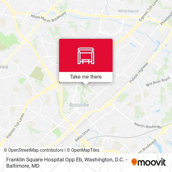 Franklin Square Hospital Opp Eb map