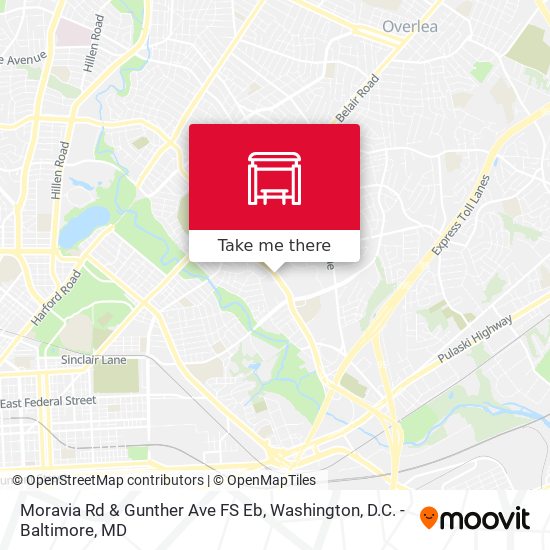 Mapa de Moravia Rd & Gunther Ave FS Eb