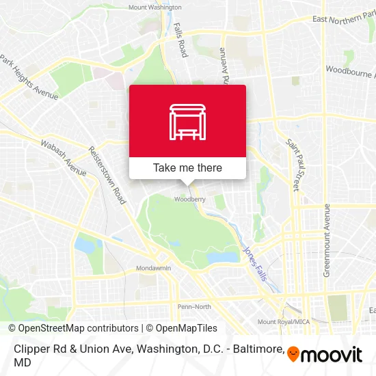 Clipper Rd & Union Ave map