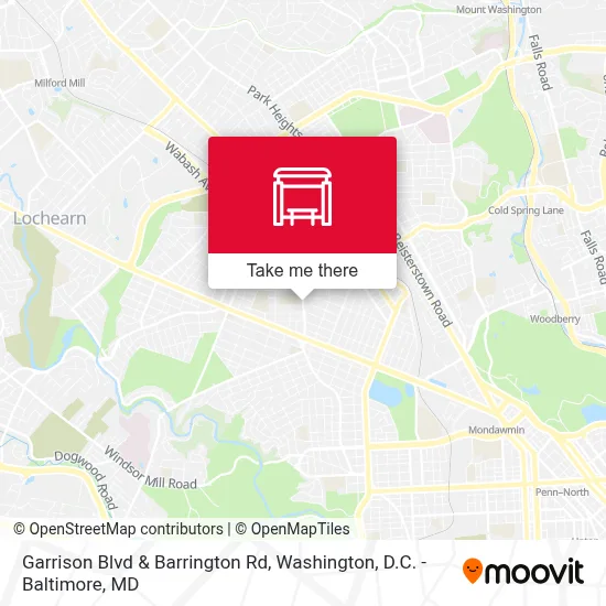 Garrison Blvd & Barrington Rd map
