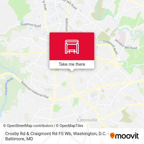 Crosby Rd & Craigmont Rd FS Wb map