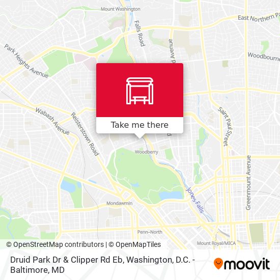 Druid Park Dr & Clipper Rd Eb map