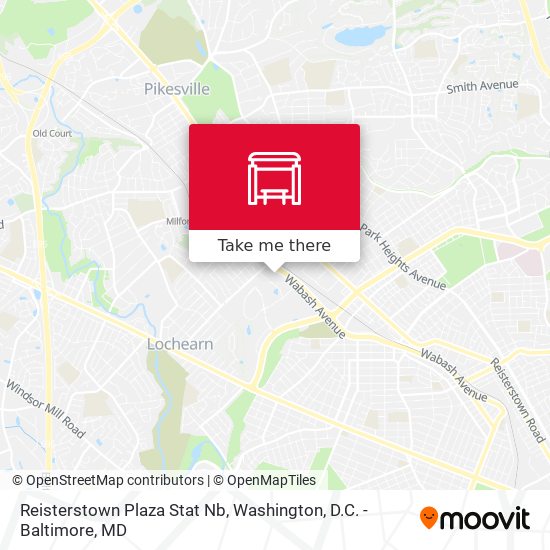 Reisterstown Plaza Stat Nb map