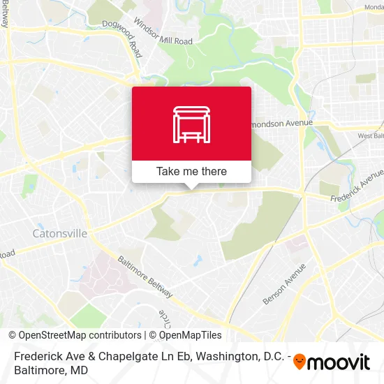 Frederick Ave & Chapelgate Ln Eb map