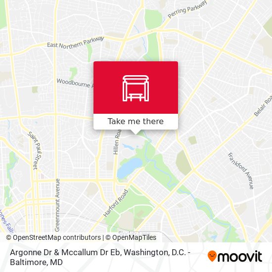 Argonne Dr & Mccallum Dr Eb map