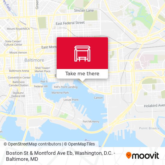 Boston St & Montford Ave Eb map