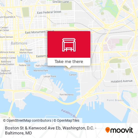 Boston St & Kenwood Ave Eb map