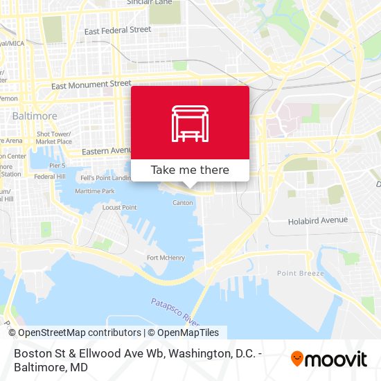 Mapa de Boston St & Ellwood Ave Wb
