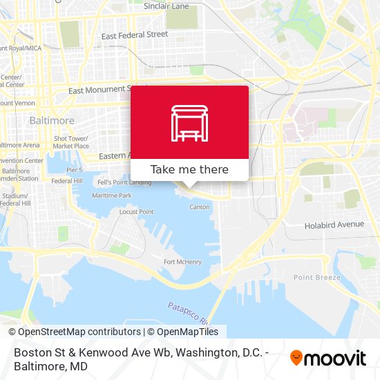 Boston St & Kenwood Ave Wb map