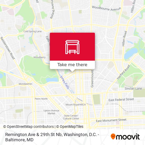 Mapa de Remington Ave & 29th St Nb