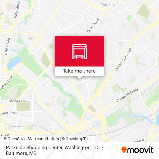 Parkside Shopping Center map