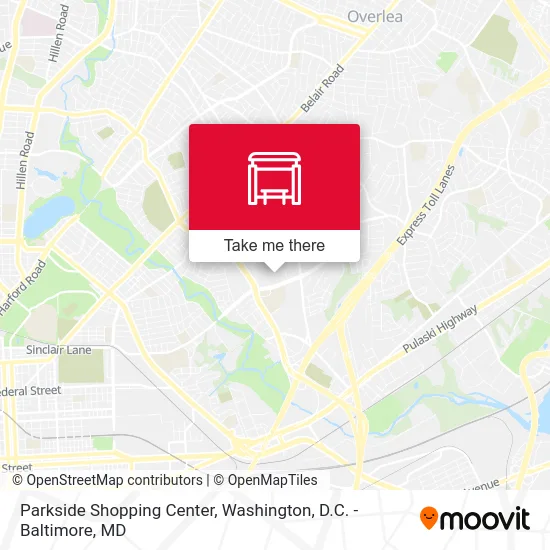 Parkside Shopping Center map