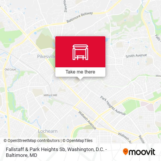Mapa de Fallstaff & Park Heights Sb