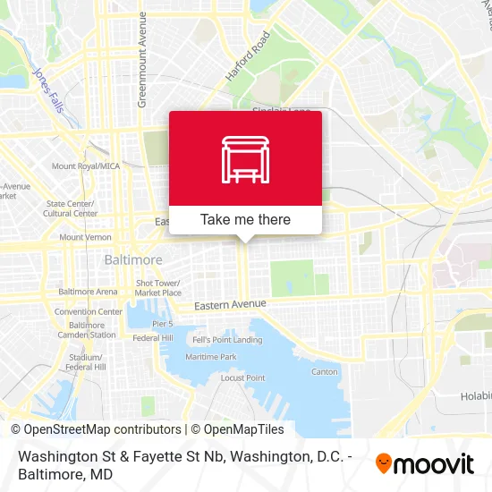 Washington St & Fayette St Nb map