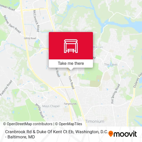 Cranbrook Rd & Duke Of Kent Ct Eb map