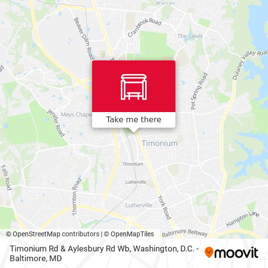 Mapa de Timonium Rd & Aylesbury Rd Wb