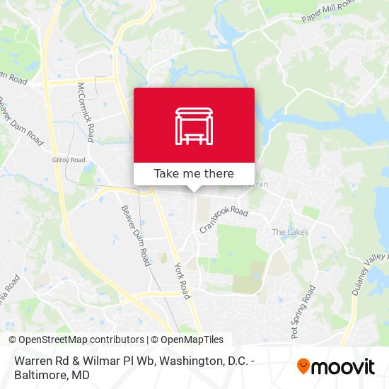 Mapa de Warren Rd & Wilmar Pl Wb