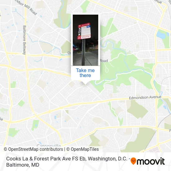 Cooks La & Forest Park Ave FS Eb map