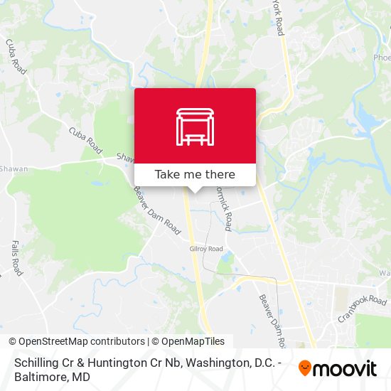 Schilling Cr & Huntington Cr Nb map