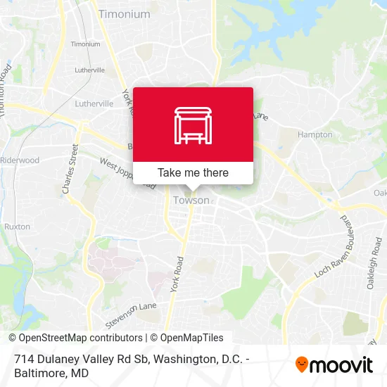 714 Dulaney Valley Rd Sb map