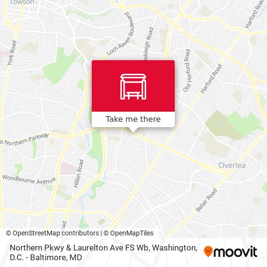 Northern Pkwy & Laurelton Ave FS Wb map