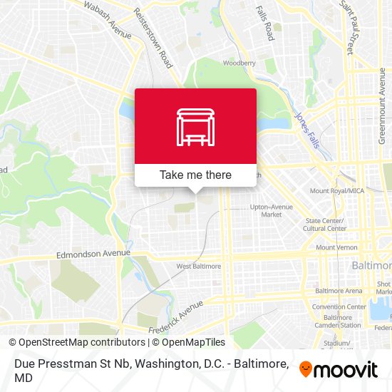 Mapa de Due Presstman St Nb