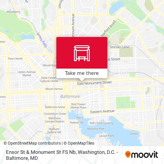 Mapa de Ensor St & Monument St FS Nb