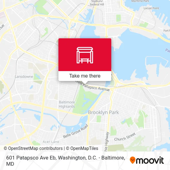 601 Patapsco Ave Eb map