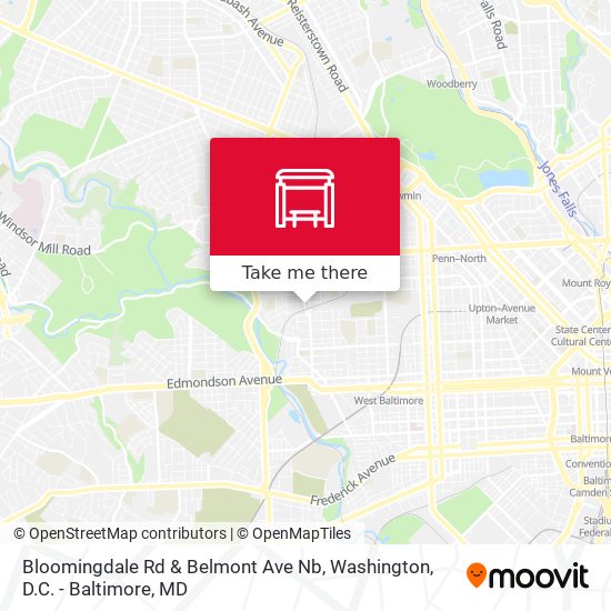 Mapa de Bloomingdale Rd & Belmont Ave Nb