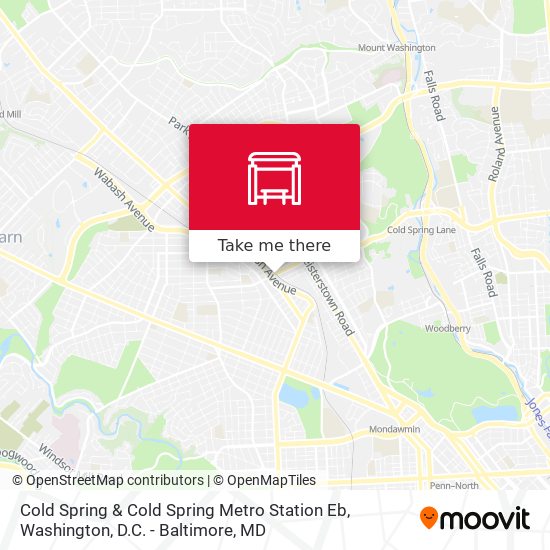 Cold Spring & Cold Spring Metro Station Eb map