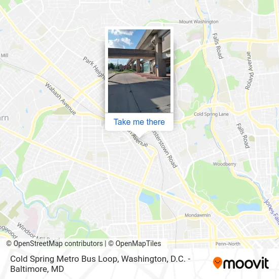 Cold Spring Metro Bus Loop map