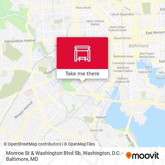 Mapa de Monroe St & Washington Blvd Sb