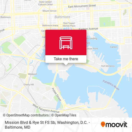 Mission Blvd & Rye St FS Sb map