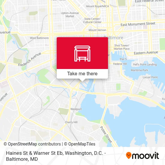 Haines St & Warner St Eb map
