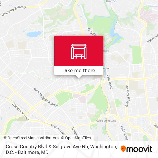 Cross Country Blvd & Sulgrave Ave Nb map