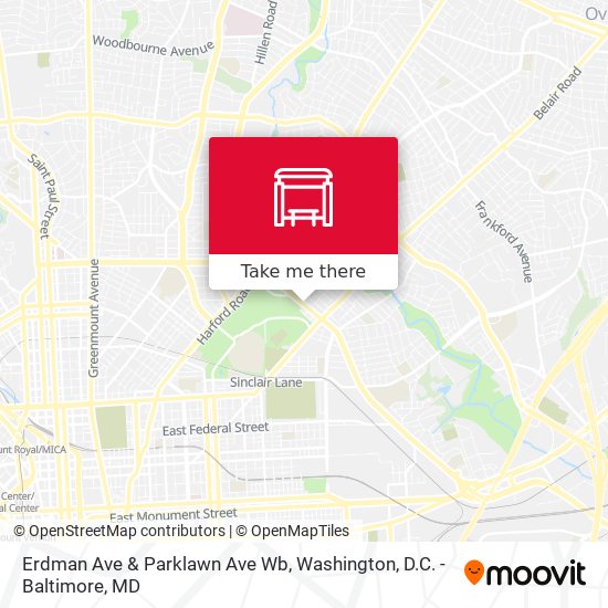 Mapa de Erdman Ave & Parklawn Ave Wb