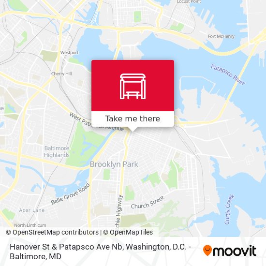 Mapa de Hanover St & Patapsco Ave Nb