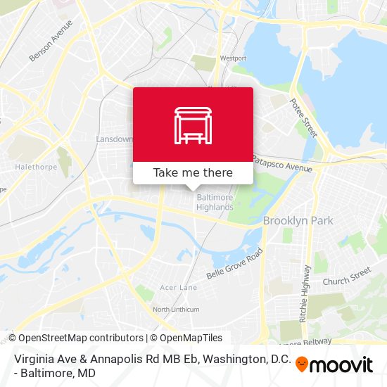 Virginia Ave & Annapolis Rd MB Eb map