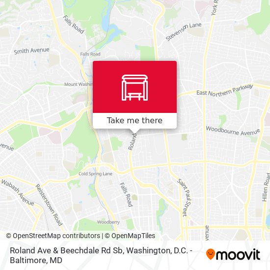 Roland Ave & Beechdale Rd Sb map