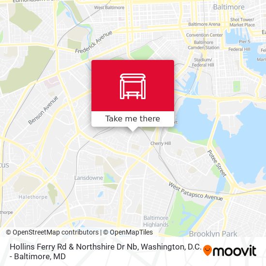 Hollins Ferry Rd & Northshire Dr Nb map